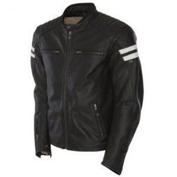 Retro segura moto Jacket BLK/WhIte
