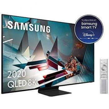 Samsung QLED 8K 2020 75Q800T- Smart TV de 75 con Resolución 8K Real, Direct Full Array Elite HDR 2000, Inteligencia Artificial 8K, Multi View, OTS, Premium One Remote y Asistentes de Voz Integrados
