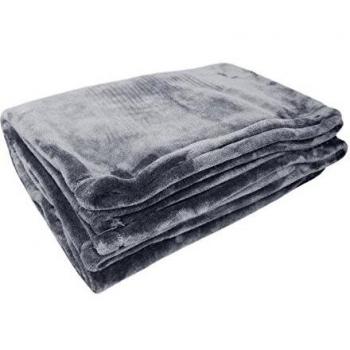 Manta Microflanelle Toison D'or 130 x 170 cm en Acero