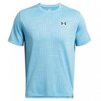 Camiseta de hombre Under Armour Tech Vent Geotessa de manga corta azul, turquesa, talla M, corte regular