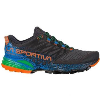 La Sportiva Akasha II Men's Trail Running Shoes Carbon/Flame, Size 45.5 - EUR