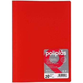 CARPETA ESPIRAL A4 CON 30 FUNDAS NEON SURTIDAS