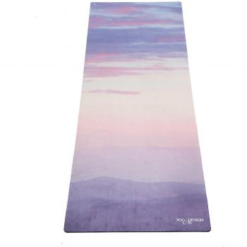 Esterilla de yoga y toalla 2 en 1, 1,5 mm de grosor, alta calidad, antideslizante, plegable, mejor agarre con el sudor, lavable a máquina, respetuosa con el medio ambiente, ideal para yoga «caliente», bikram, ashtanga o pilates, modelo Breathe
