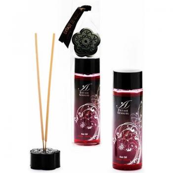 Extase Sensuel Aceite Estimulante de Cereza con Incienso y Soporte 100ml