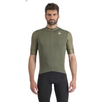 Sportful Maillot de Manga Corta SRK para Hombre, tejido ligero y transpirable, ajuste ceñido, tecnología que favorece la evacuación del sudor, cremallera completa, tres bolsillos traseros y detalles reflectantes