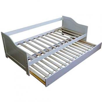 Cama Nido Blanca con Somier y Cajón 90x200cm LIT06074