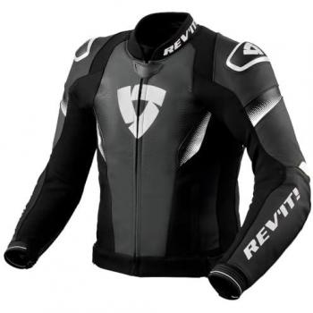 Chaqueta de Moto REV'IT! Control Negro-Blanco Perforada para Hombre