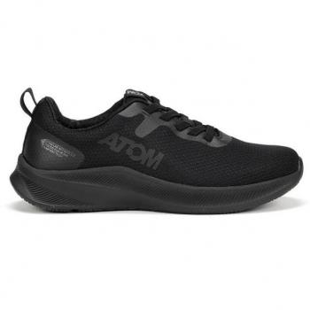 Zapatillas Deportivas Atom by Fluchos ACTIVITY AT127 Negro, Talla 39, diseño moderno y cómodo, suela de goma antideslizante, material transpirable, ideal para actividades deportivas y casuales