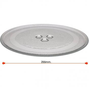 Recamania Plato Giratorio microondas Balay Daewoo diametro 255 mm 3WG2421 4WG214A 3WG19X 3WH2126E