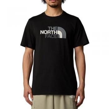 Camiseta The North Face Easy manga corta hombre color negro puro gris tamaño XS