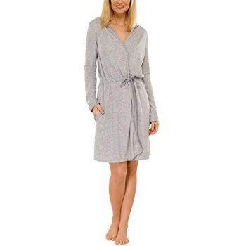 Schiesser Bademantel, 95 cm-Albornoz Mujer,  
 Grau
