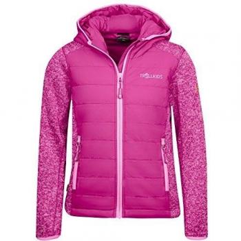Trollkids Chaqueta para Niños Skabu Hybrid Polar, Color Baya Talla 5 años