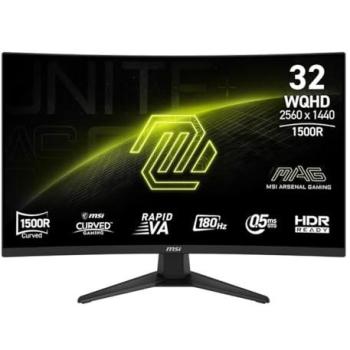 Monitor de Gaming Curvo MSI MAG 321CQFDE E18 31.5 WQHD 2560x1440 180Hz VA 0.5ms