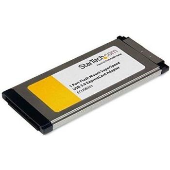 StarTech.com ECUSB3S11 - Tarjeta adaptadora ExpressCard USB 3.0 de 1 Puerto con UASP