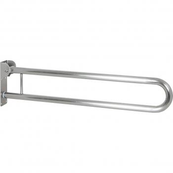 Asidero para baño abatible liso con portarrollos