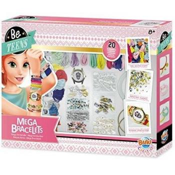 Buki France- Be Teens, Mega Bracelets Caja Para Realizar Pulseras, 8 Años, Multicolor
