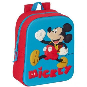 Mochila Infantil 3D Mickey Mouse de Safta, 22x27x10 cm