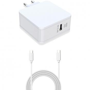 Adaptador USB-C de Corriente Blanco Compacto CoreParts MBXUSBC-AC0014