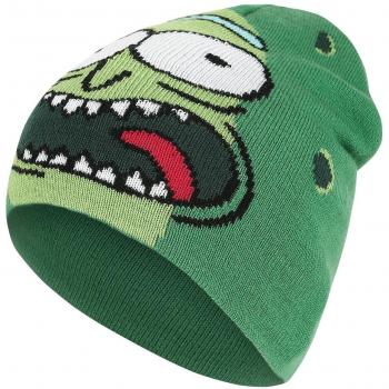 Bioworld and Morty Pickle Rick Face Cuffless Beanie Gorro de Punto, Verde