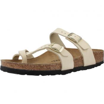 Birkenstock Mayari Ecru Beige Nubuck Leather Women's Sandals EU 40