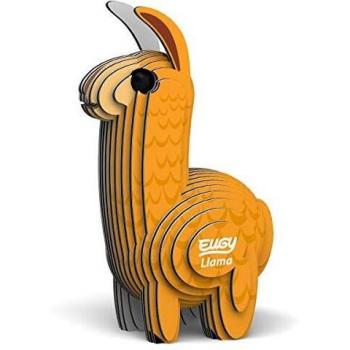 Eugy 3D Cardboard Llama Puzzle Kit