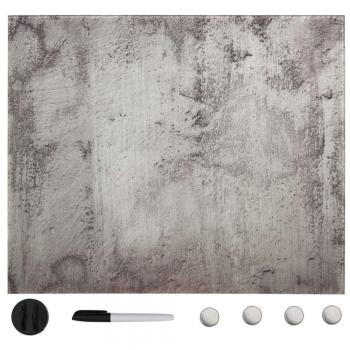 Pizarra magnética de pared de vidrio 50x50 cm - Día y Noche