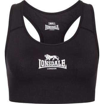 Lonsdale Wardour Women's Sports Bra Black/White Size S