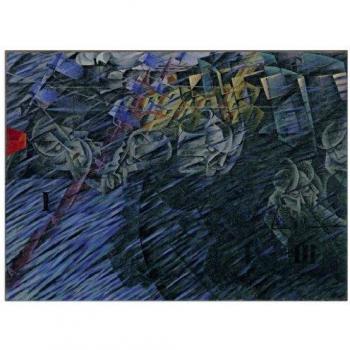 Artopweb Panel Decorativo con Diseño Boccioni States of Mind II, Madera, Multicolor, 80x3x58 cm