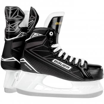 Bauer Hombre Supreme S 140 Senior – Patines de hockey sobre hielo para, hombre, BAUER Schlittschuh Supreme S 140 Senior, negro / plata, 09.0