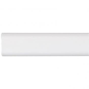 Barra armario ovalada metal blanco 150cm cintacor - storplanet
