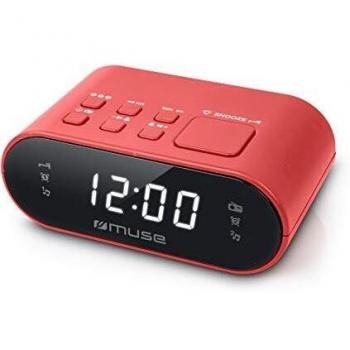 Muse M-10 - Radiodespertador con Pantalla Led Rojo