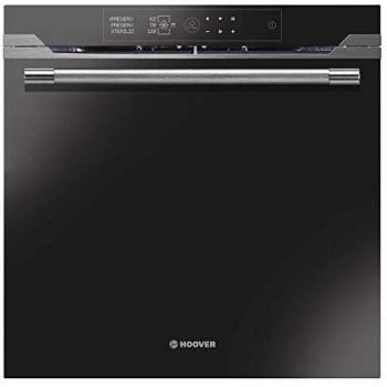 Hoover H-KEEPHEAT 700 PLUS - HODP0507BI - Horno eléctrico, 75 litros, Doble cavidad, 3 hornos en 1, Wi-Fi, Alexa&Google Home, Temporizador, 22 funciones, Ventilador de enfriamiento, A, Inox y Negro