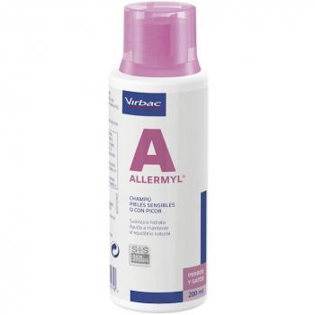 Champú Dermatológico Virbac Allermyl para Piel Sensible de Perros y Gatos 250 ml
