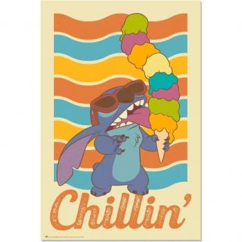 Póster Stitch Chillin Lilo y Stitch Disney Erik