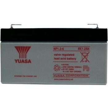 Yuasa - Batería plomo AGM NP1.2-6 6V 1.2Ah YUASA - Batería