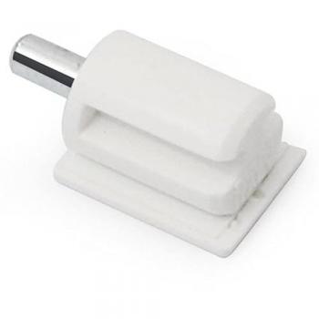 Soporte estante embutir Ceiko PIV.5 blanco con función antivuelco, acabado blanco