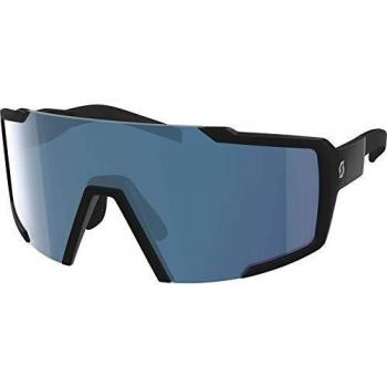 Gafas Scott Shield Black Matt Lentes Blue Chrome Cat 2