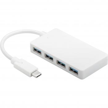 Goobay 66274 USB-C Hub con 4 enchufes USB 3.0 Tipo A