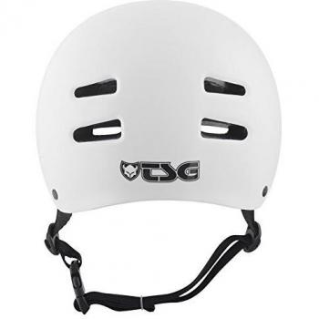 TSG Helm Skate BMX Injected Colors Solid Color, Unisex, Blanco, L/XL