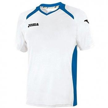 Joma 1196.98.014 - Camiseta de equipación de manga corta para hombre, color blanco / azul royal, talla XS-S