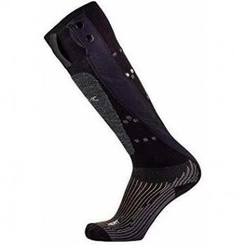 Calcetines Therm-ic Powerheat Uni V2 Heated Ski Heat negros, talla 45-47, calefaccionados