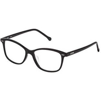 Loewe VLW957520700 Monturas de Gafas, Shiny Black, 55 Unisex