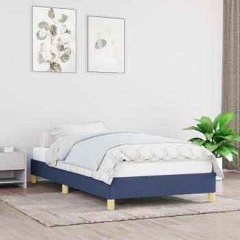 Cama con estructura de tela negra Day and Night 100x200 cm