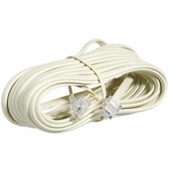 MAURER 19110240 - Cable telefono 8mt - 2 clavijas-6/4