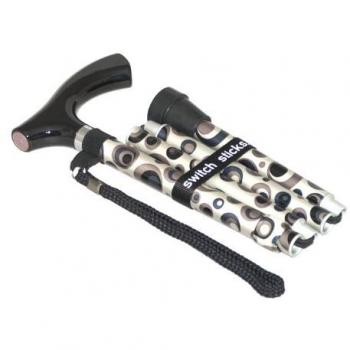 Switch Stick Adjustable Folding Walking Stick - Storm Design