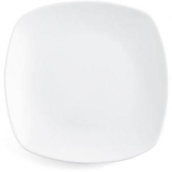 Plato Postre Porcelana Apilable 19CM Blanco Brillante, Resistente y Apto para Microondas