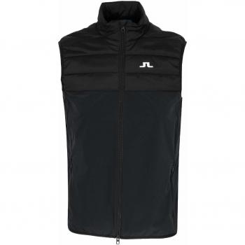 J.Lindeberg Winter Hybrid Lux - Chaleco de Golf para Invierno, S, Negro