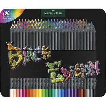 Faber-Castell Black Edition Colour Pencils Tin of 100