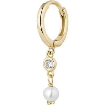 Ear Candy - Piercing aro Hannah de plata bañado en oro 18k