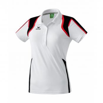 erima Razor Line - Polo para Mujer, tamaño 34, Color Blanco/Rojo